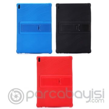 Lenovo Tab 4 10 (tb-X304,X704 Standlı Silikon Kılıf