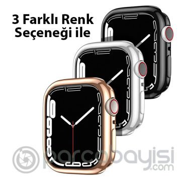 Dux Ducis Samo Series Apple Watch 41mm için Soft TPU Full Koruma Ultra İnce Silikon Kılıf