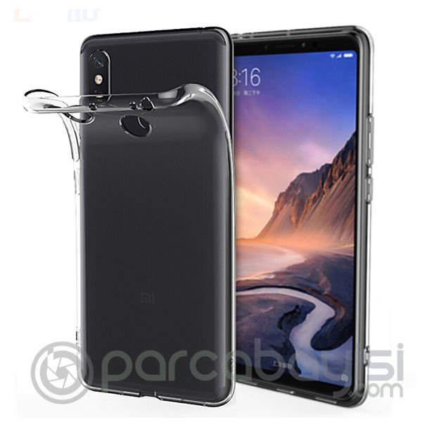 Xiaomi Mi Max 3 Ultra Slim Şeffaf Soft Silikon Kılıf
