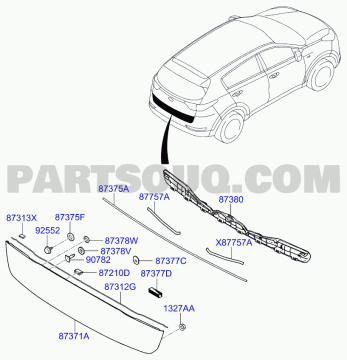Kia Sportage Bagaj Bakaliti Orjinal | 87371F1000