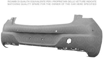 TAMPON ARKA 4 SENSÖRLÜ ASTARLI OPEL ASTRA K 2015> | 13425480 | 13425480