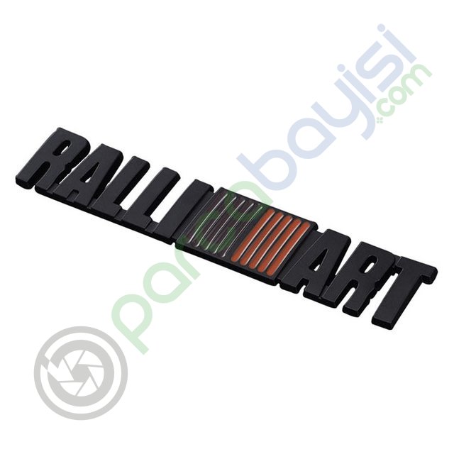 Ralli Art Metal 3D Logo Amblem Sticker Siyah
