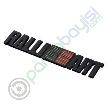 Ralli Art Metal 3D Logo Amblem Sticker Siyah