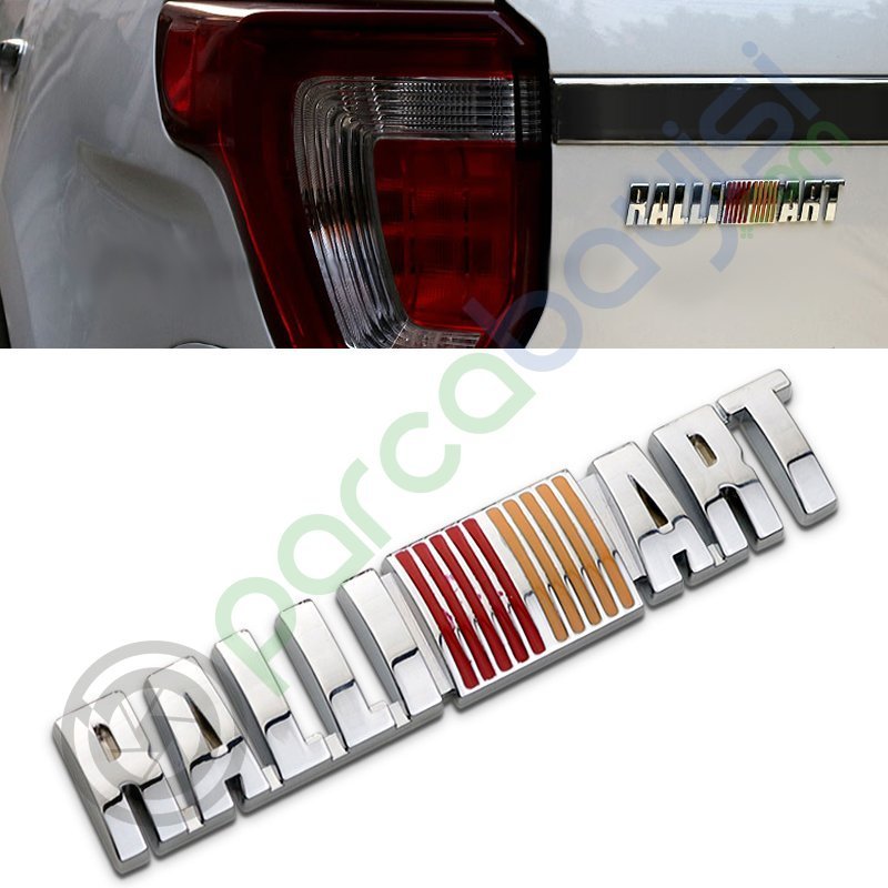 Ralli Art Metal 3D Logo Amblem Sticker