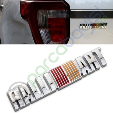 Ralli Art Metal 3D Logo Amblem Sticker