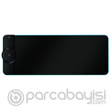 Ally 15W Hızlı Kablosuz Şarjlı RGB Işıklı Mouse Pad