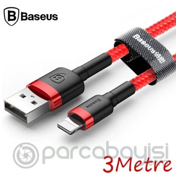 Baseus Cafule 3Metre İPhone Halat Usb Şarj Kablosu