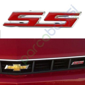 Ss Ön Panjur Logo Metal Sticker Kırmızı