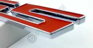 Ss Ön Panjur Logo Metal Sticker Kırmızı