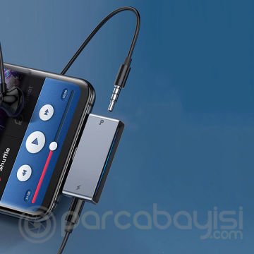 Baseus L57 Usb Type C 3.5mm Kulaklık Ve Şarj Dönüştürücü Başlık 18W PD