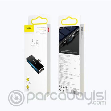 Baseus L57 Usb Type C 3.5mm Kulaklık Ve Şarj Dönüştürücü Başlık 18W PD