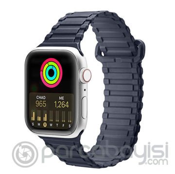 Dux Ducis Apple Watch 38-40-41MM için Manyetik Armor Silikon Kordon Kayış
