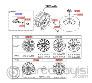 Kia Rio - Cerato Valve Tpms Orjinal | 529333X305
