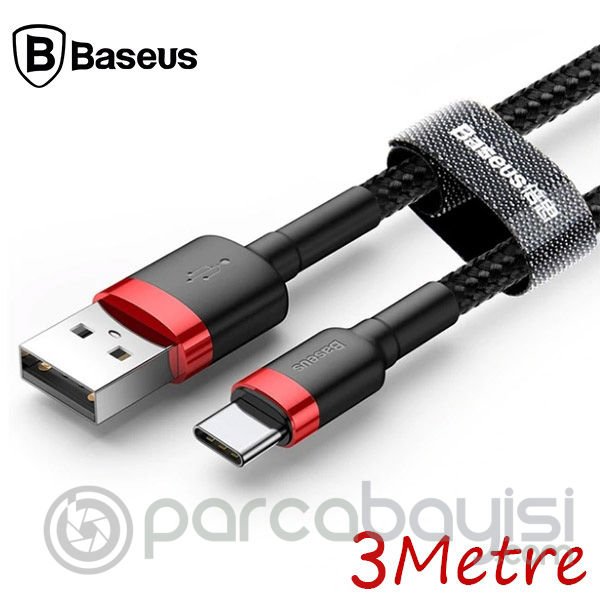 Baseus Cafule Usb Type C 3metre Halat Usb Kablosu