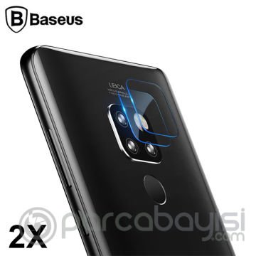 Baseus Mate 20 Tempered Kamera Koruyucu Kırılmaz 2 Adet Set