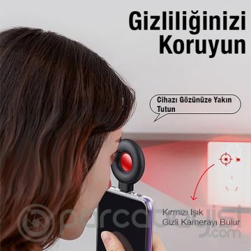 Ally Kamera Dedektörü - Lightning Giriş Kızılötesi Casus Kamera Bulucu