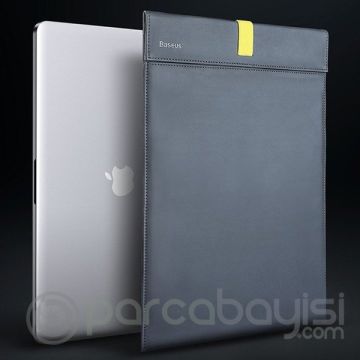 Baseus Lets go Çift Katmanlı Deri Kılıf Çanta 16 İnch Macbook Dell lenovo