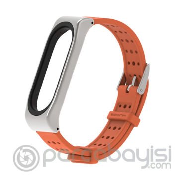 Mijobs Xiaomi Mi Band 4-3 Sport  Metal+Silikon Kayış Kordon