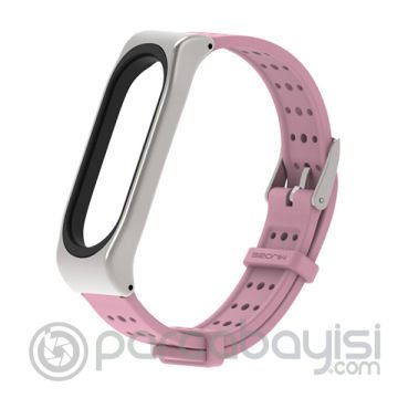 Mijobs Xiaomi Mi Band 4-3 Sport  Metal+Silikon Kayış Kordon