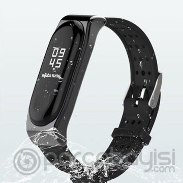 Mijobs Xiaomi Mi Band 4-3 Sport  Metal+Silikon Kayış Kordon