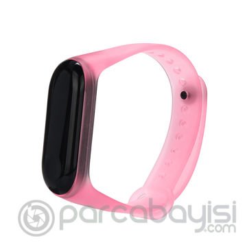 xiaomi Mi Band 3 Mi Band 4 Trasparan Silikon Kayış Kordon