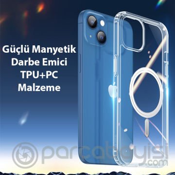 Dux Ducis Clin Mag Series iPhone 13 6.1 Magsafe Uyumlu Manyetik Silikon Kılıf