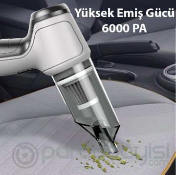 Ally 6645 Taşınabilir Kablosuz Robot Süpürge Ev-Araba-Ofis Mini El Süpürgesi
