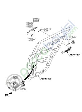 Kia Sportage Kapı Gergisi Arka Sol Orjinal  | 79480F1000