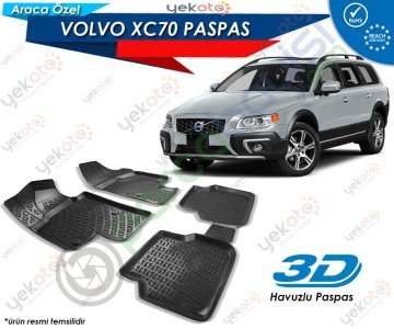 Volvo Xc70 Uyumlu Araca Özel 3D Havuzlu Paspas