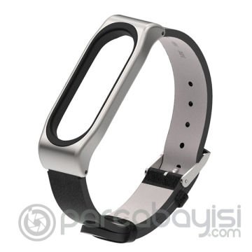 Mijobs Xiaomi Mi Band 4-3 Pu Deri Kayış Kordon