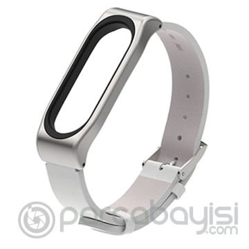 Mijobs Xiaomi Mi Band 4-3 Pu Deri Kayış Kordon