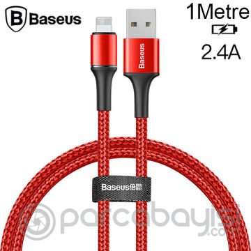 Baseus Halo Cable İPhone 11,7-8-XS-XR 2.4A 1M Usb Şarj Kablosu