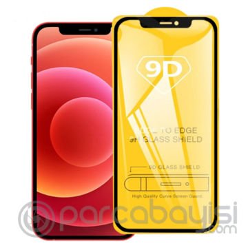ALLY İPhone 12 Mini 9D Full Glue Tempered Cam Ekran Koruyucu