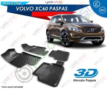 Volvo Xc60 Uyumlu Araca Özel 3D Havuzlu Paspas