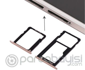 Huawei Honor 5x Gr5 Sim Hafıza Kart Kapağı Set