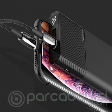 KUULAA 10000mAh USB+PD Hızlı ŞARJ Çıkışlı Power Bank Digital Display