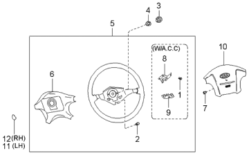 Air Bag Sürücü Orjinal | 569003C010Bt