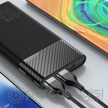 KUULAA 10000mAh Dual USB ŞARJ Çıkışlı Power Bank Digital Display