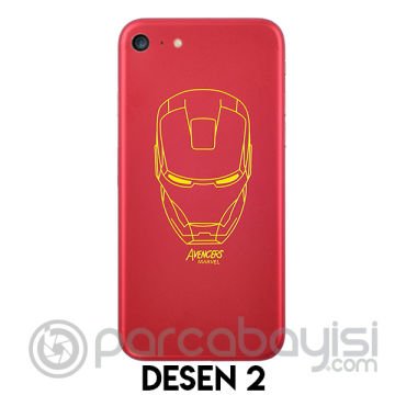 İPhone 7 Plus-İPhone 8 Plus Desenli Telefon Kaplaması Arka Sticker
