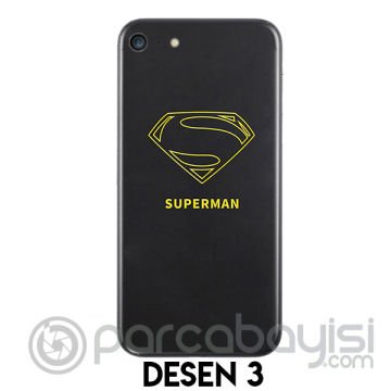 İPhone 7 Plus-İPhone 8 Plus Desenli Telefon Kaplaması Arka Sticker