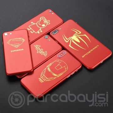 İPhone 7 Plus-İPhone 8 Plus Desenli Telefon Kaplaması Arka Sticker