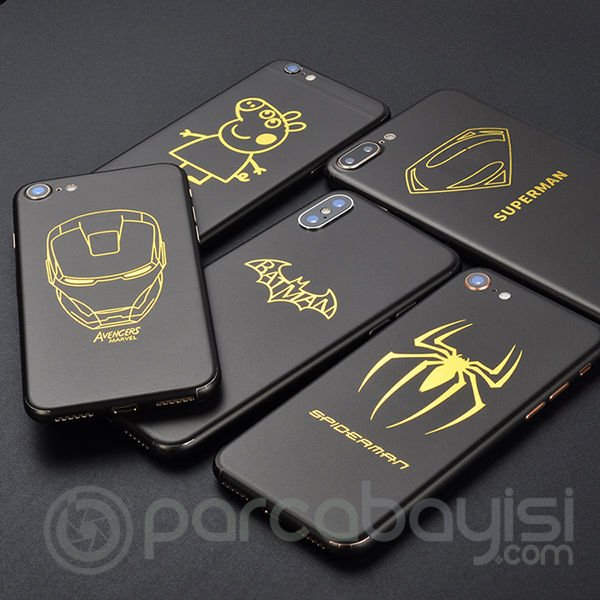 İPhone 7 Plus-İPhone 8 Plus Desenli Telefon Kaplaması Arka Sticker