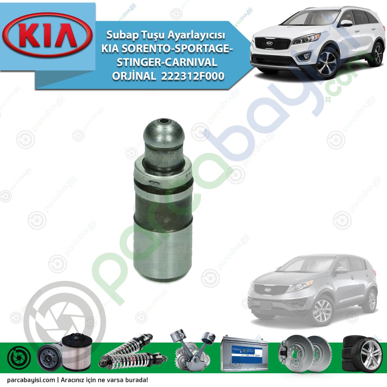 Subap Tuşu Ayarlayıcısı Kia Sorento-Sportage-Stınger-Carnıval Orijinal | 222312F000