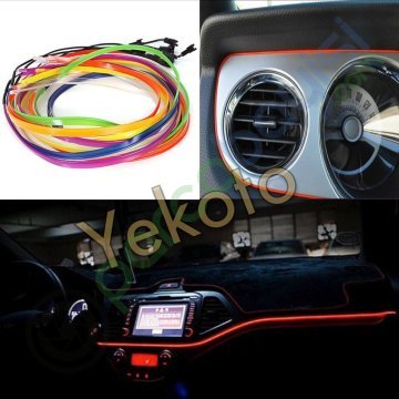 Araç İçi İp Led 2 Metre Kırmızı