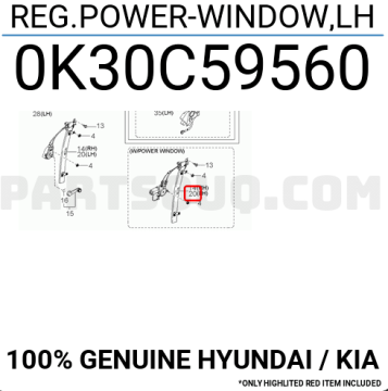 Kia Rio Sol Ön Cam Kriko Elektrikli Orjinal | 0K30C59560C