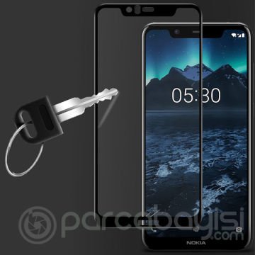 Nokia 5.1 Plus - X5 3D Full Kaplama Kırılmaz Cam Ekran Koruyucu