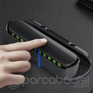 ALLY Araç Geçici Park Numaratör Ve Telefon Tutucu Stand