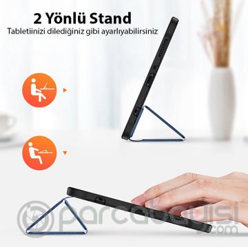 Dux Ducis iPad 10.2 2022 Kılıf Domo Series Kalem Bölmeli Mıknatıslı Standlı Kapaklı Kılıf