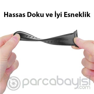 Dux Ducis Apple Watch 42-44-45MM için Business Deri Kayış Kordon