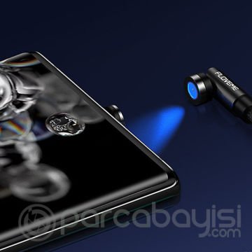 Floveme 540 Dönebilen Mıknatıslı Usb Şarj Kablosu 3 Başlık（iPhone+Type-C+Micro 1M